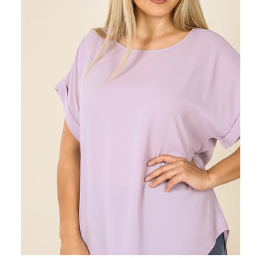Plus Size Boat Neck Top